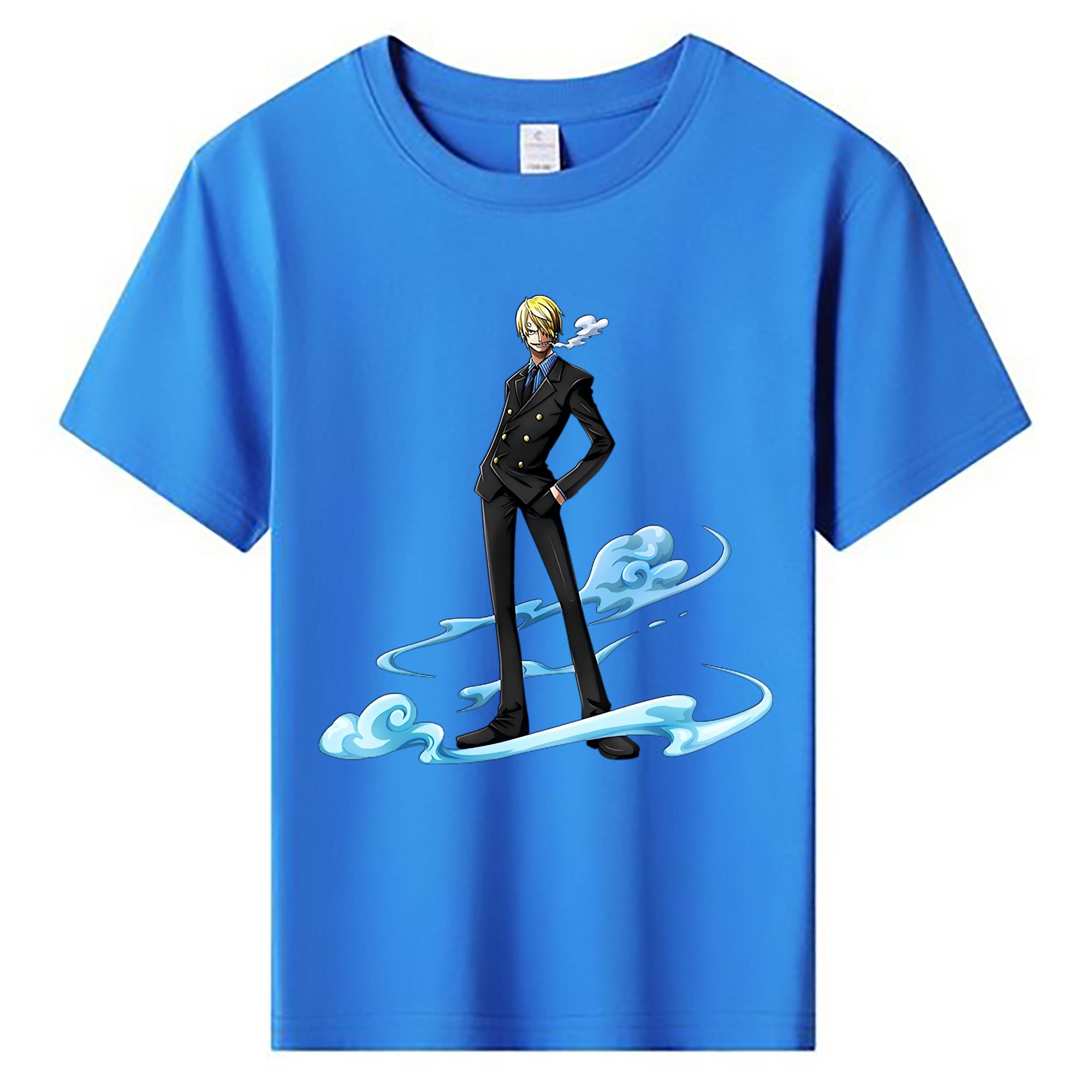 （画像用） ワンピース サンジ ONE PIECE Sanji 綿100％キッズTシャツ（フロントプリント）
